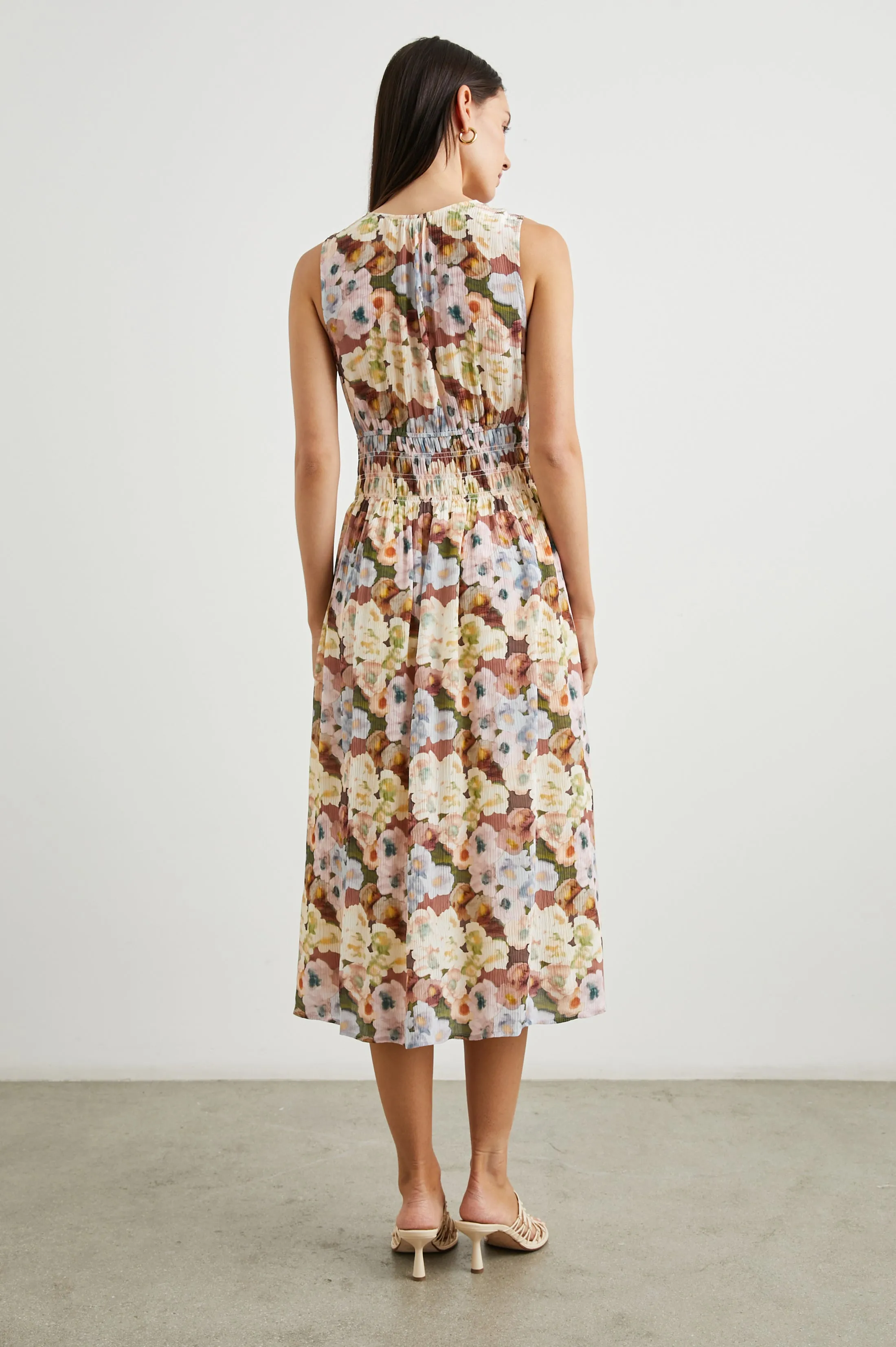 IZZY DRESS - PAINTED FLORAL