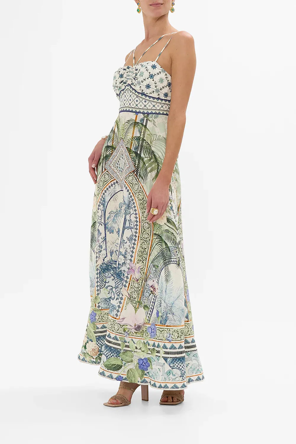 JARDIM PARTY STRAP DETAIL DRESS