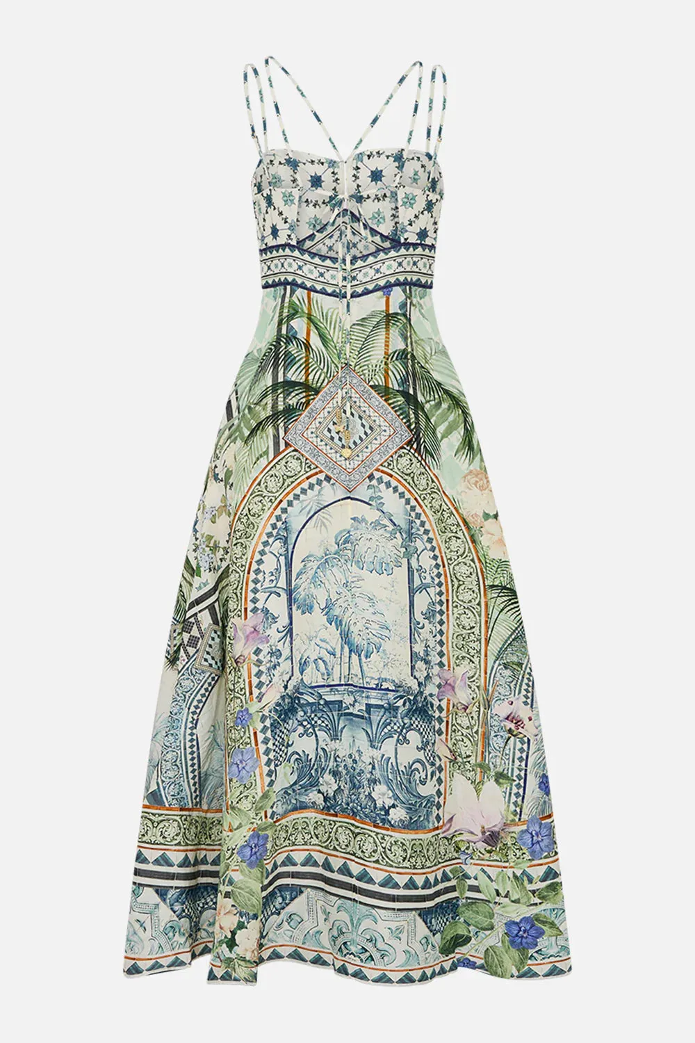 JARDIM PARTY STRAP DETAIL DRESS