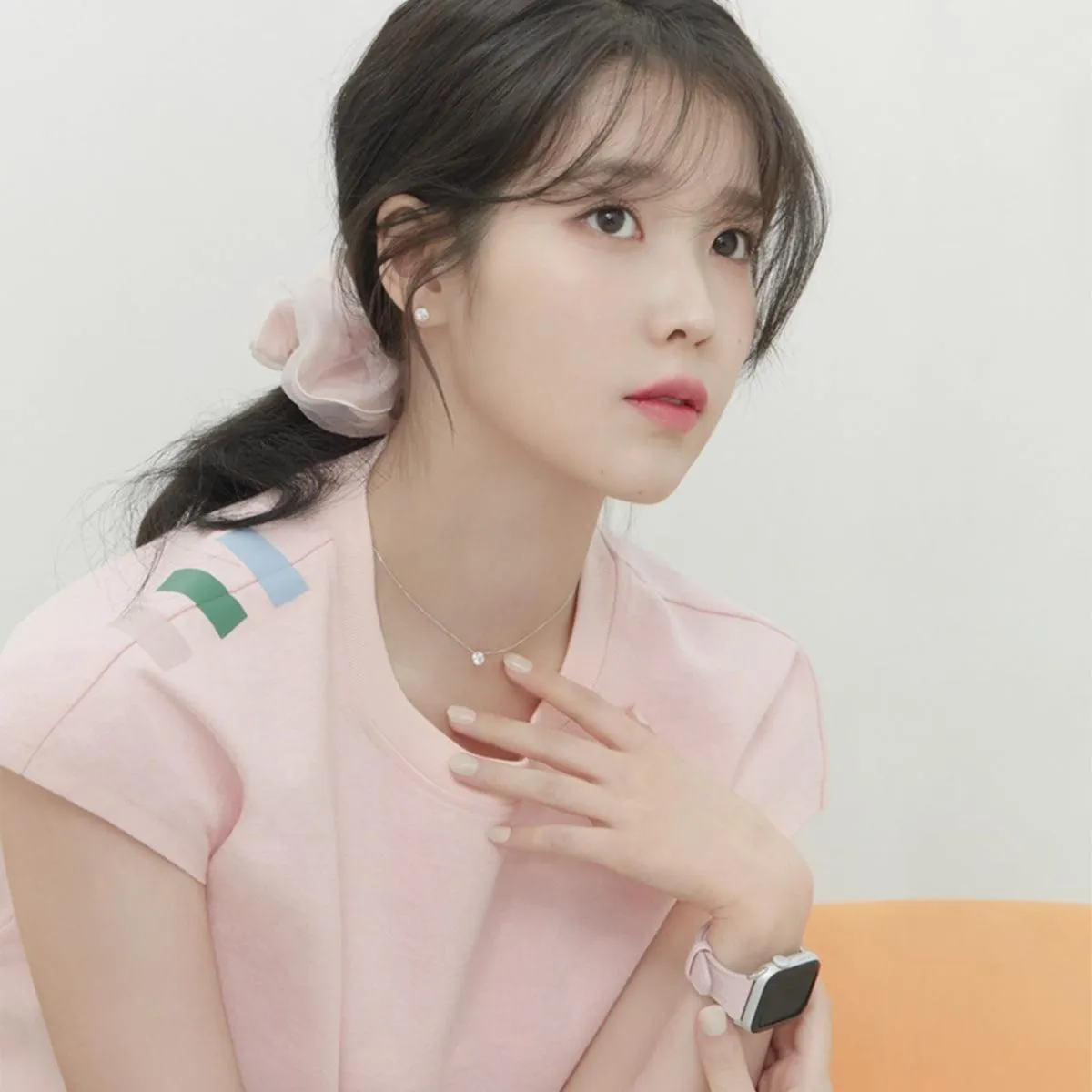 J.ESTINA LALA J Hair Scrunchie Baby Pink Accessory Ponytail IU PICK