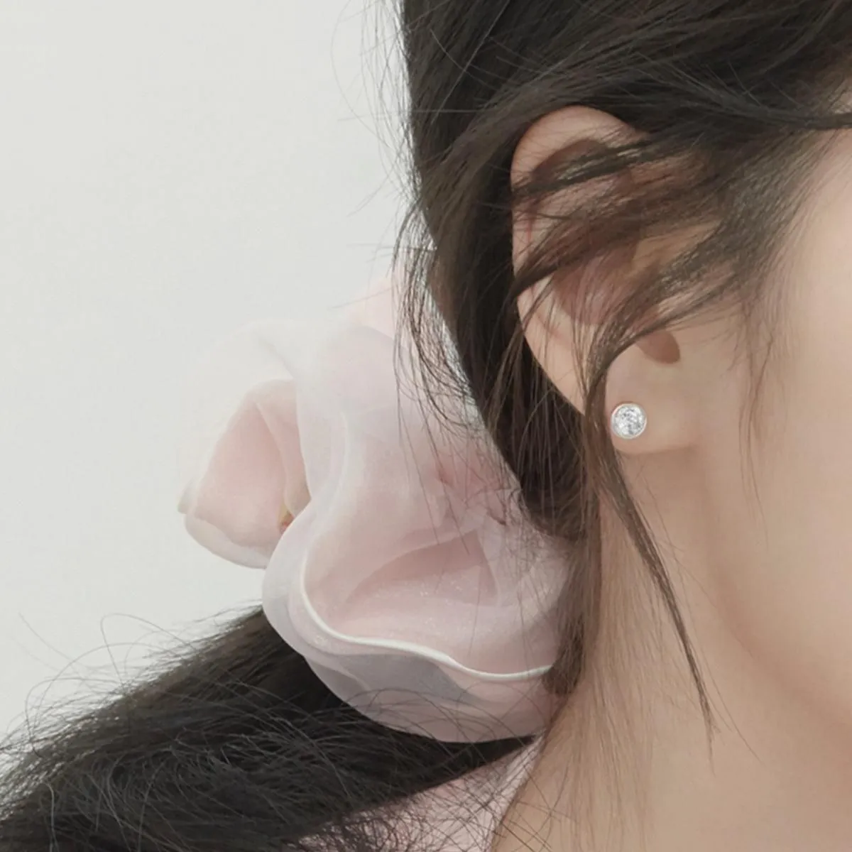 J.ESTINA LALA J Hair Scrunchie Baby Pink Accessory Ponytail IU PICK