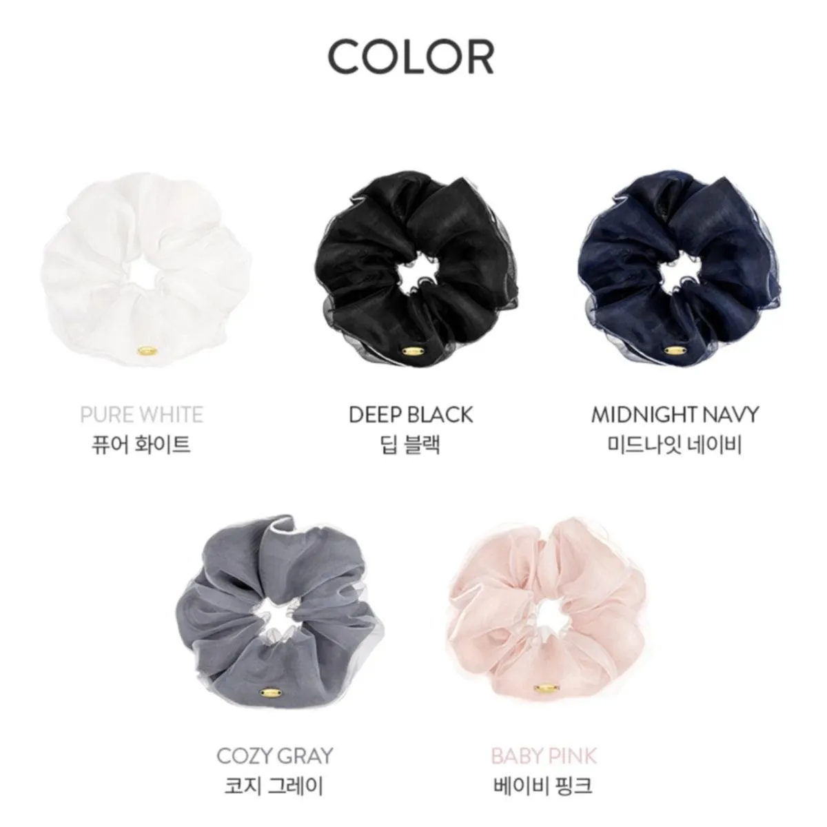 J.ESTINA LALA J Hair Scrunchie Baby Pink Accessory Ponytail IU PICK