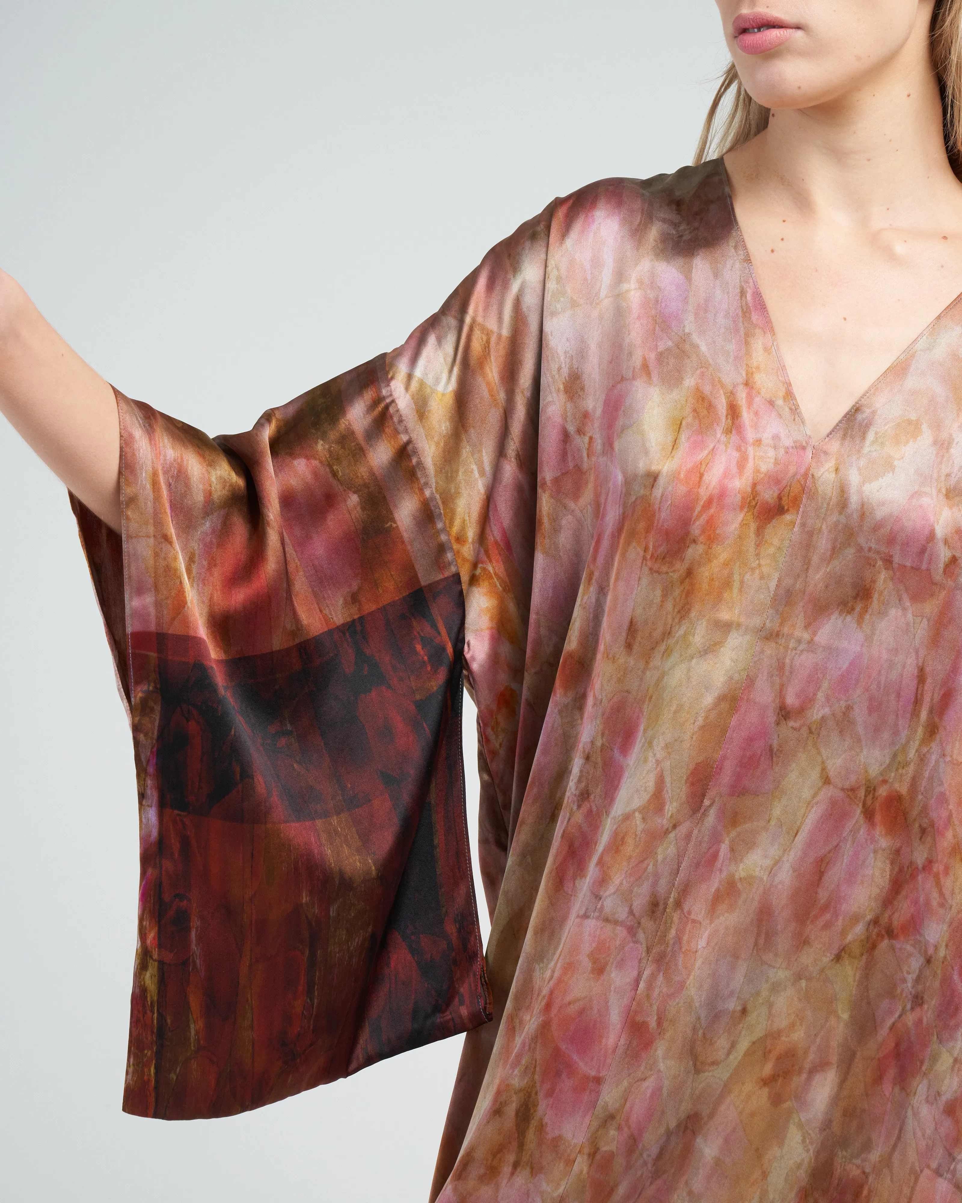 kimono dress - bouquet