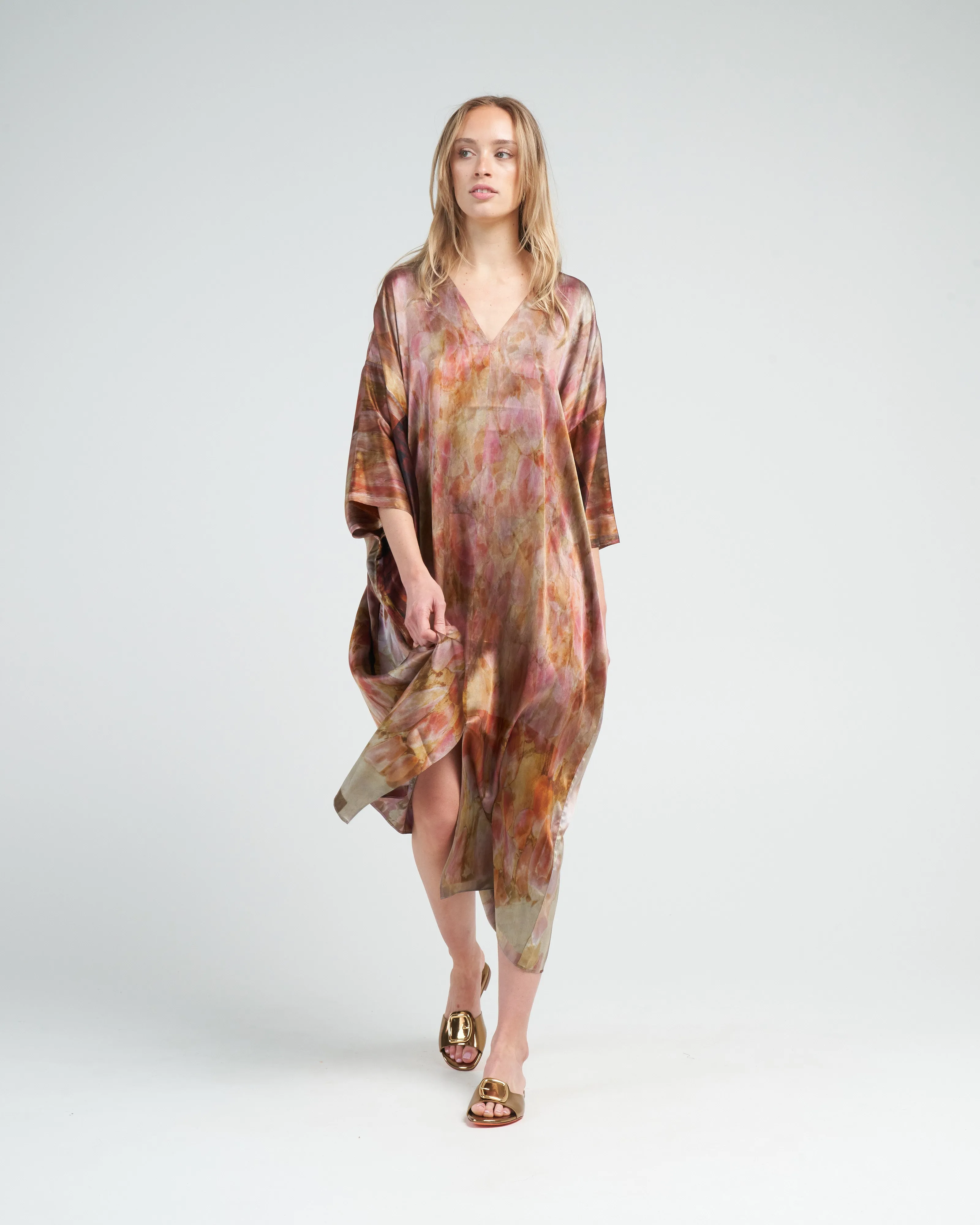 kimono dress - bouquet