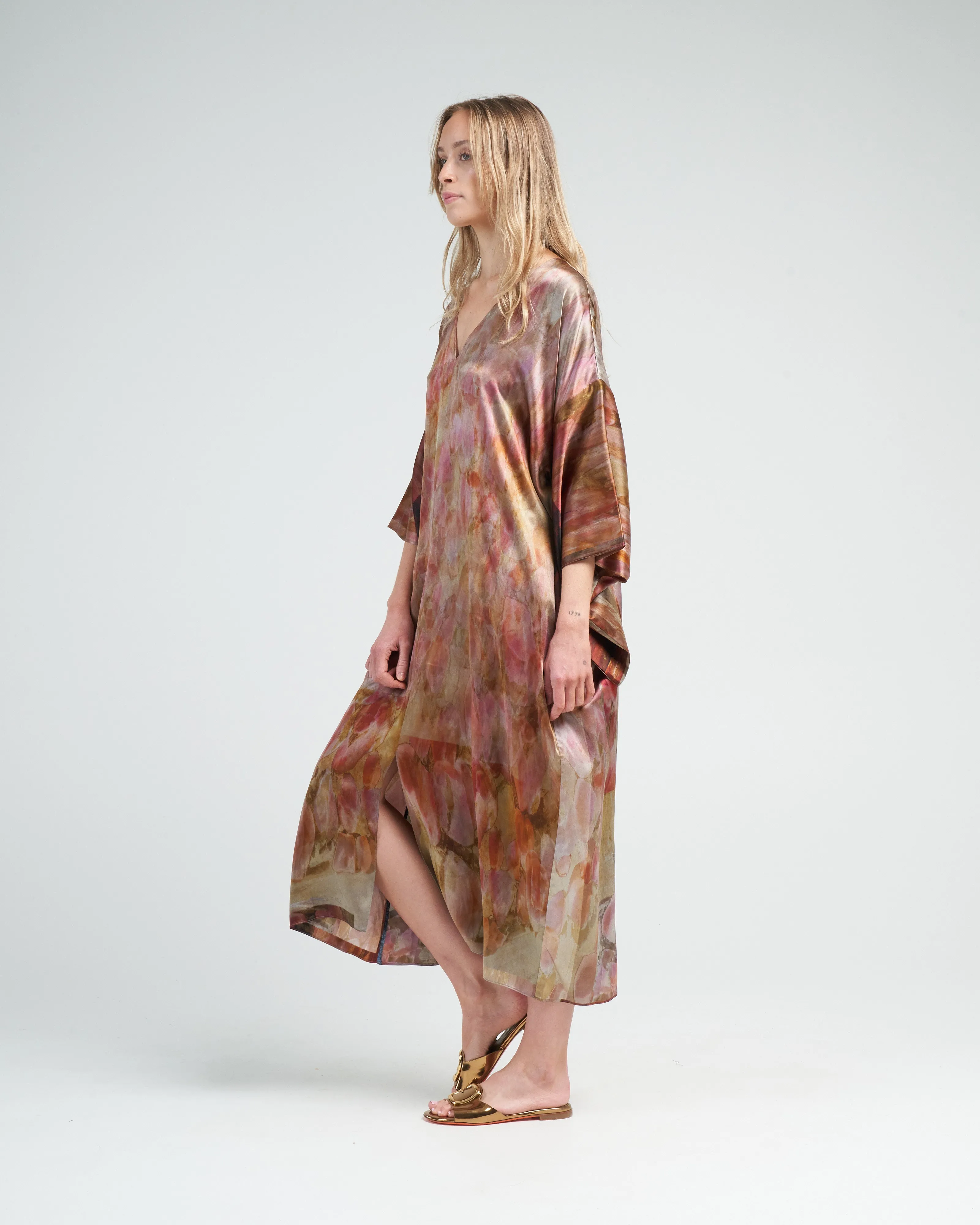 kimono dress - bouquet