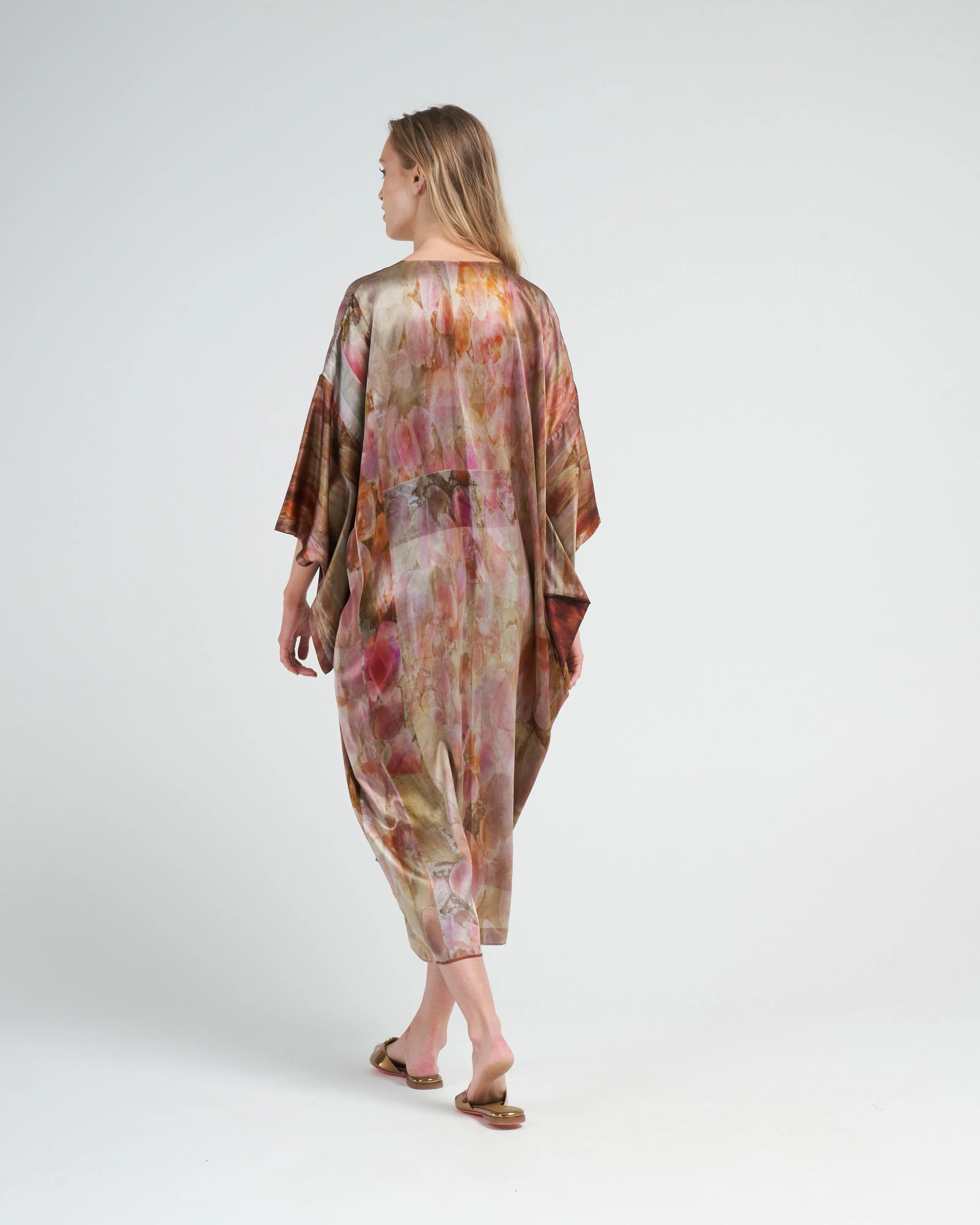 kimono dress - bouquet