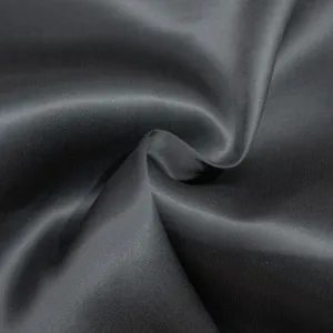 Klaver Anthracite Grey Silk Satin