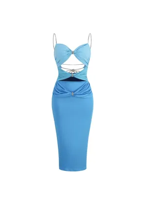 Landy Pleated Midi Dress