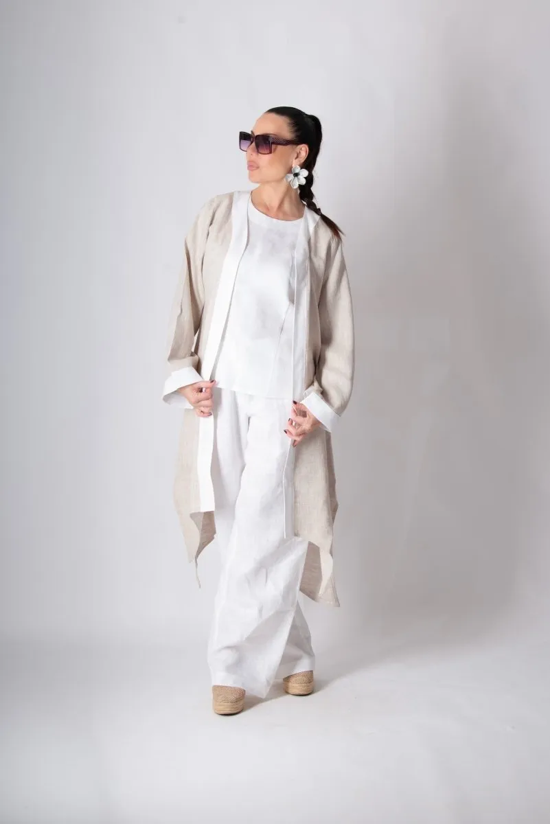 Linen vest Genoa