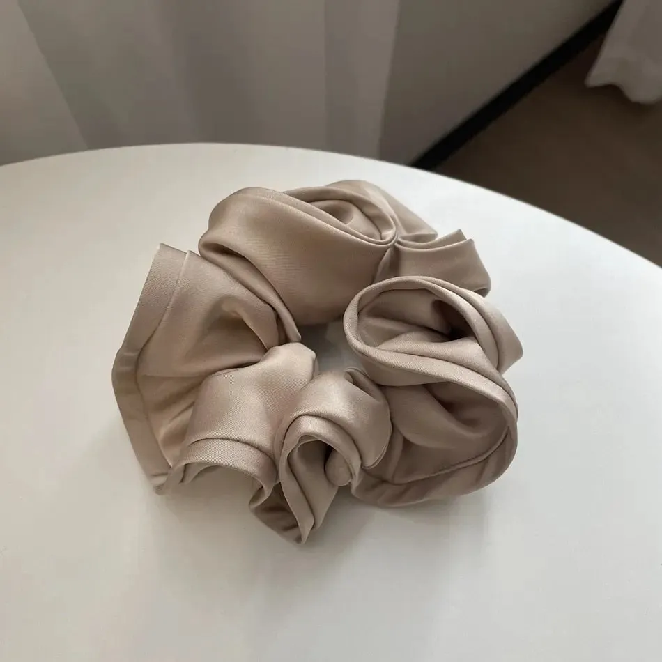 Luxurious Oversized Silk Hair Scrunchies