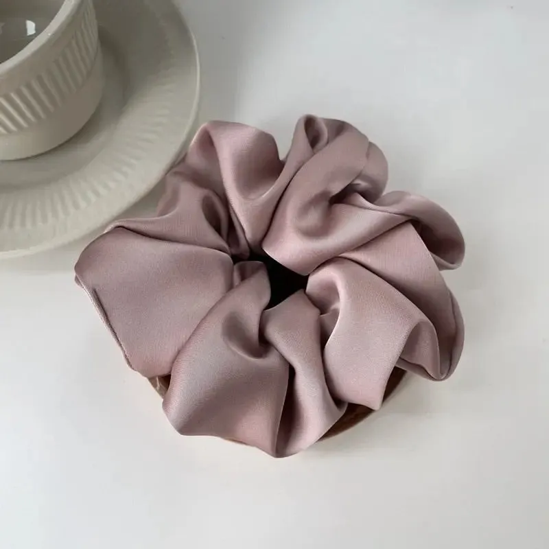 Luxurious Oversized Silk Hair Scrunchies