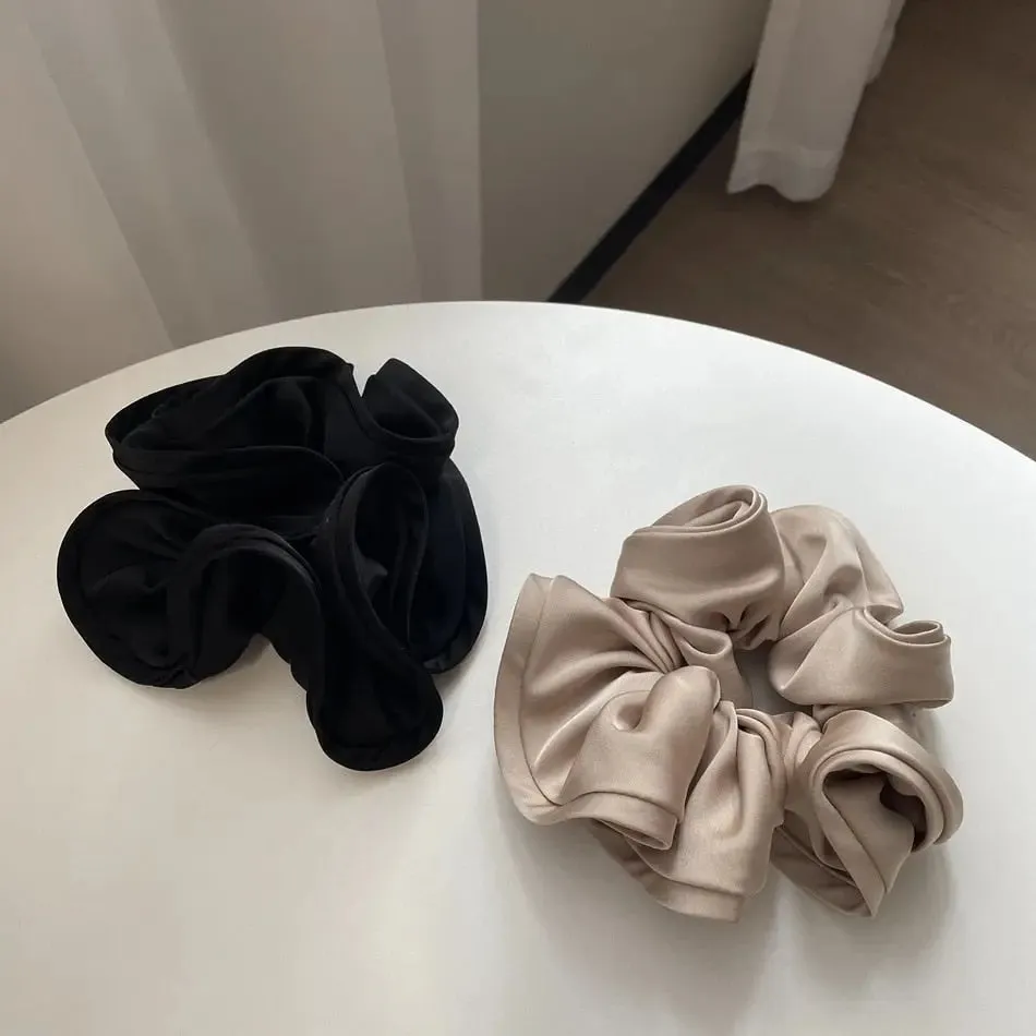 Luxurious Oversized Silk Hair Scrunchies
