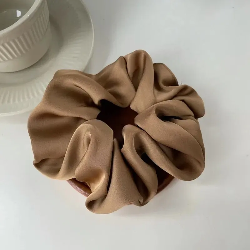 Luxurious Oversized Silk Hair Scrunchies