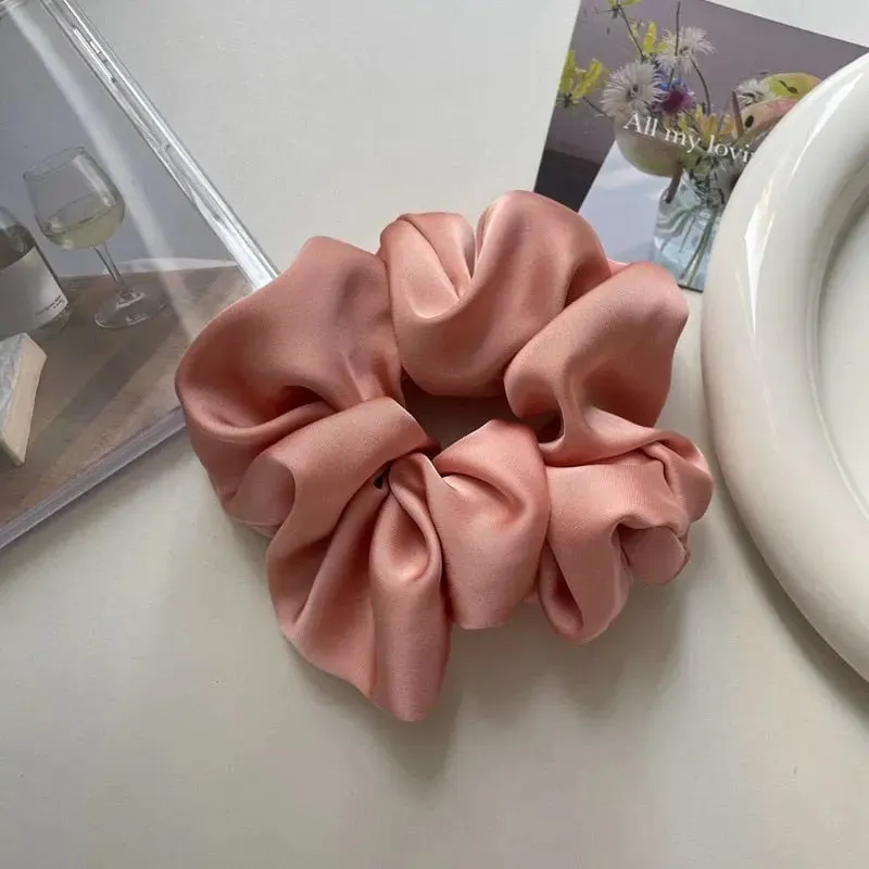 Luxurious Oversized Silk Hair Scrunchies