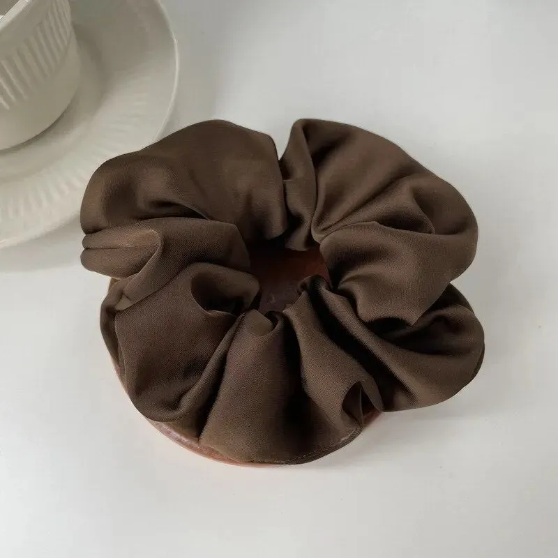 Luxurious Oversized Silk Hair Scrunchies