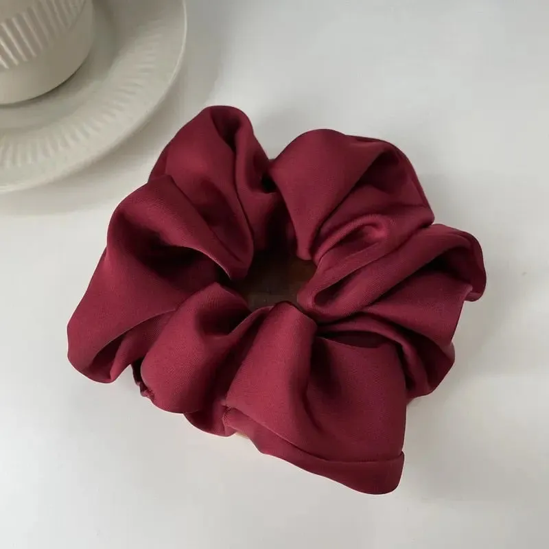 Luxurious Oversized Silk Hair Scrunchies