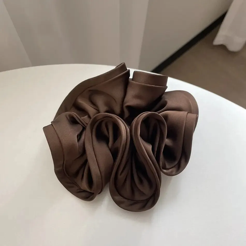 Luxurious Oversized Silk Hair Scrunchies
