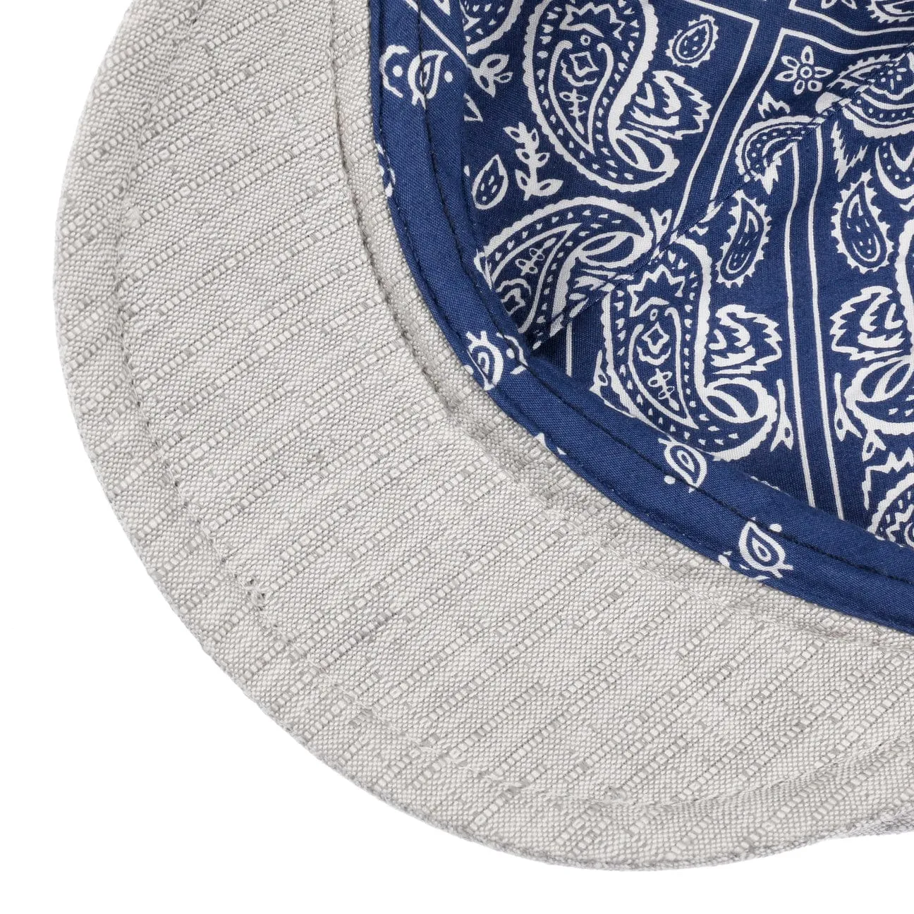 Melcon Linen Mix Flat Cap by Alfonso D'Este