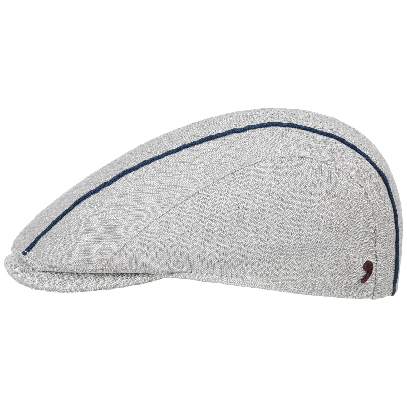 Melcon Linen Mix Flat Cap by Alfonso D'Este