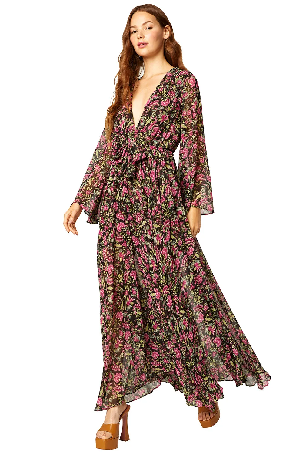 Misa - Gia Dress in Flora Fuschia