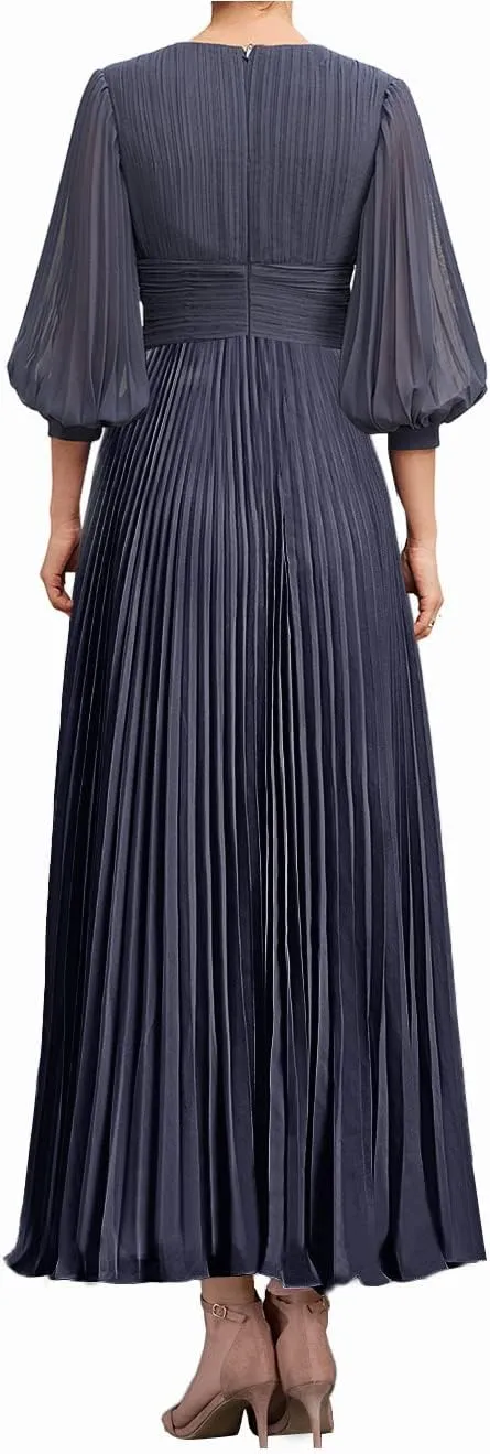 Mother of The Bride Dresses for Wedding Party Gown Formal Evening Dresses Long Mother of The Groom Dresses Pleated