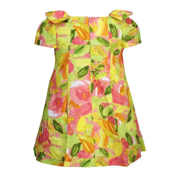 MULTICOLOUR FLORAL BABY GIRLS DRESS