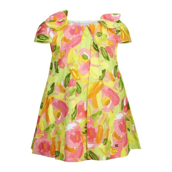 MULTICOLOUR FLORAL BABY GIRLS DRESS