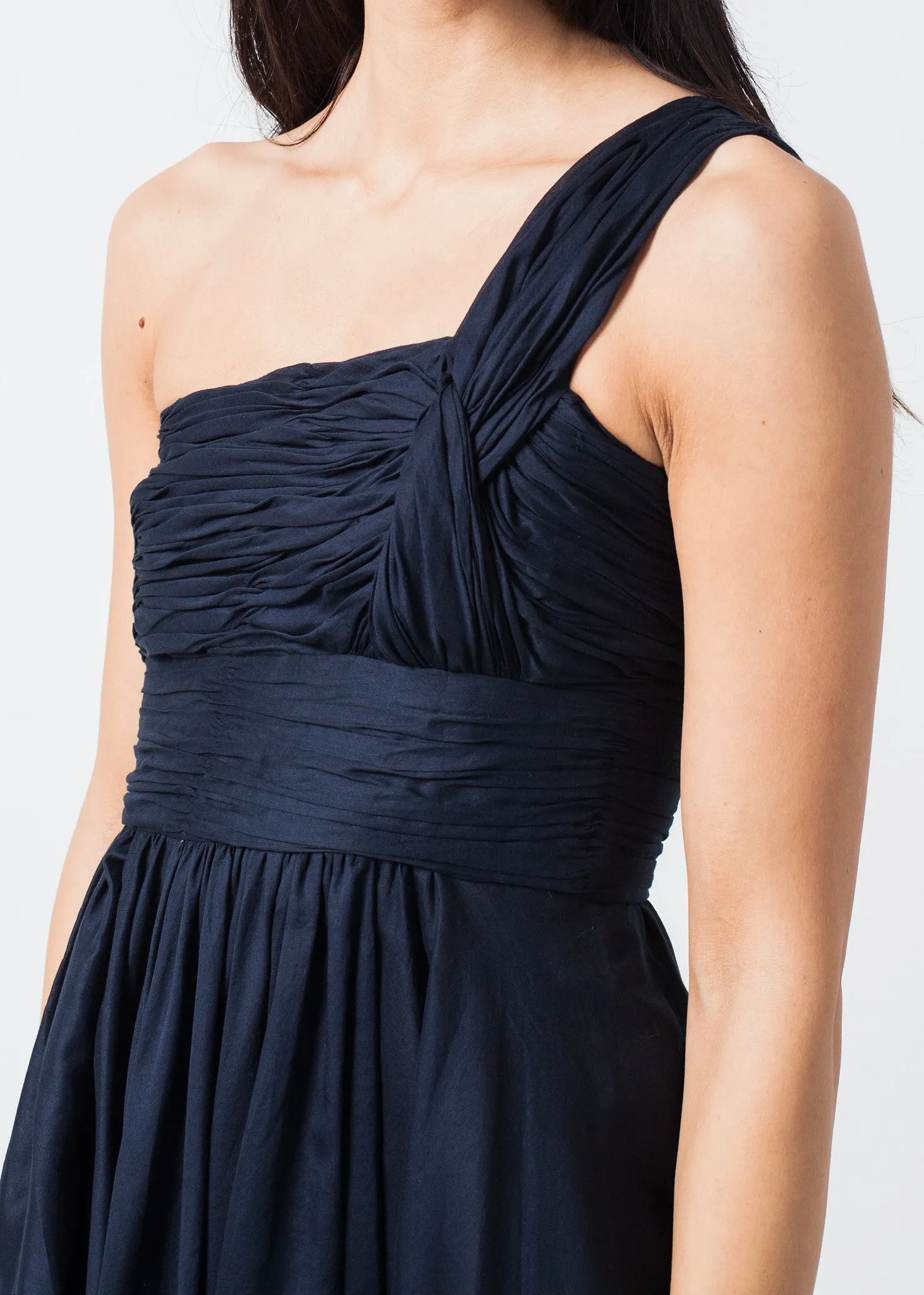 One Shoulder Dress in Navy - A Stylish and Fashionable Choice