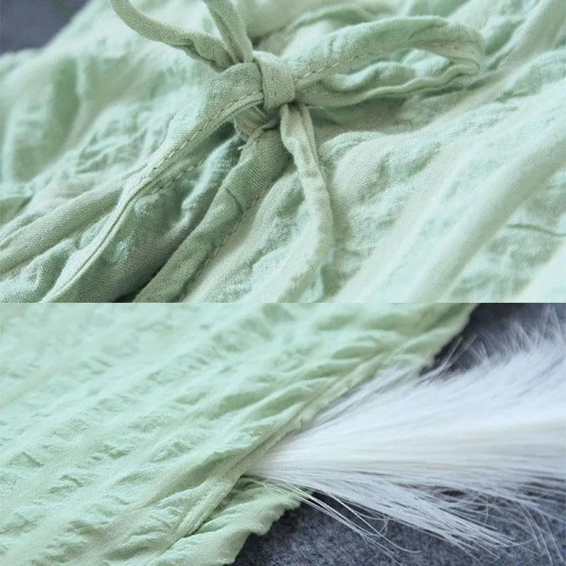 Oversized Green Cotton Dress | Lotus