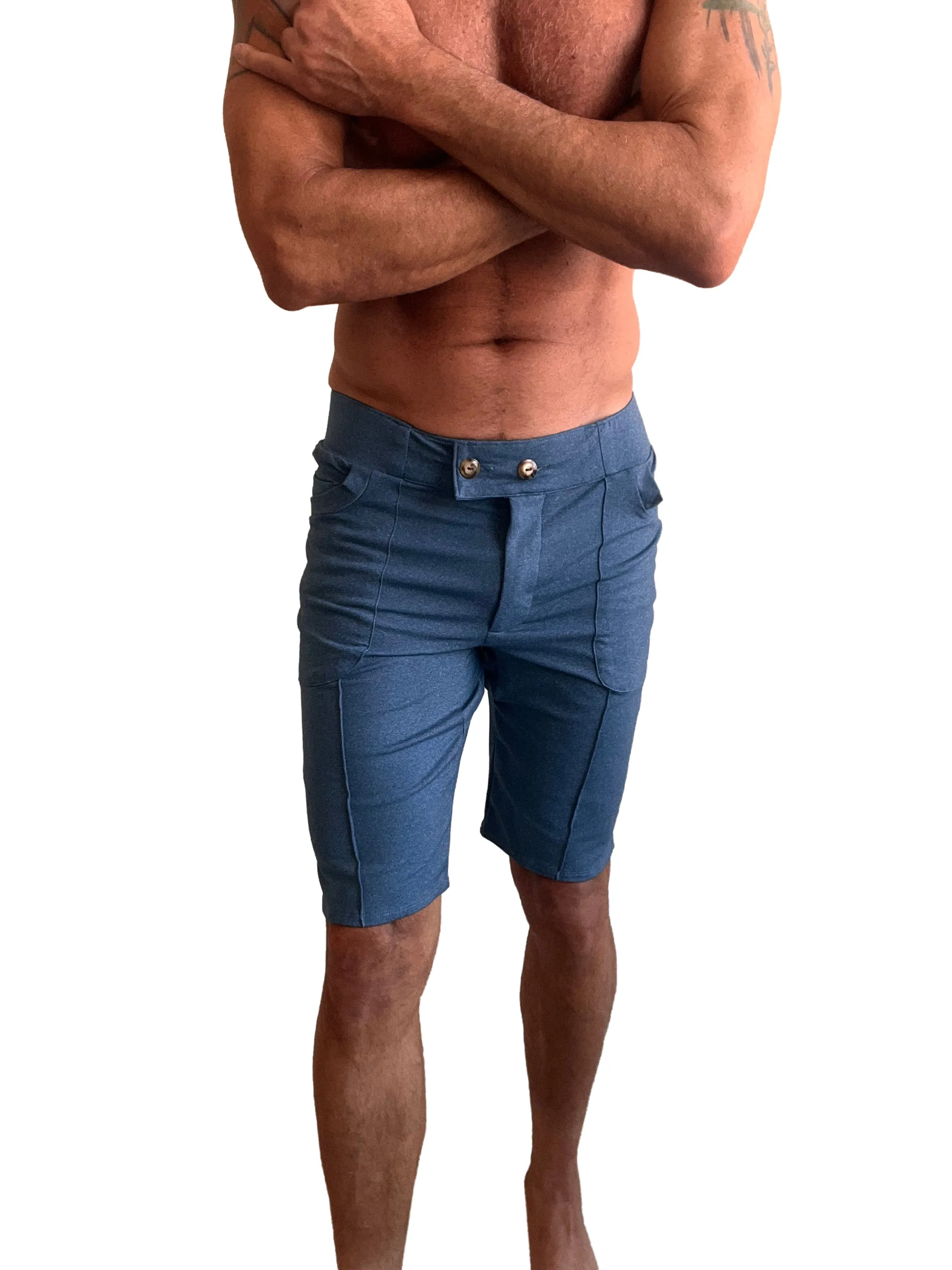 Performance Premium Urban Tactical Dress Shorts (Coral Blue Heather)