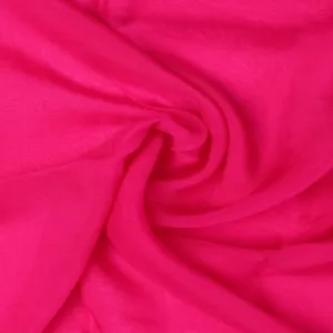 Pink Colour Pure Organza Plain Dyed Fabric