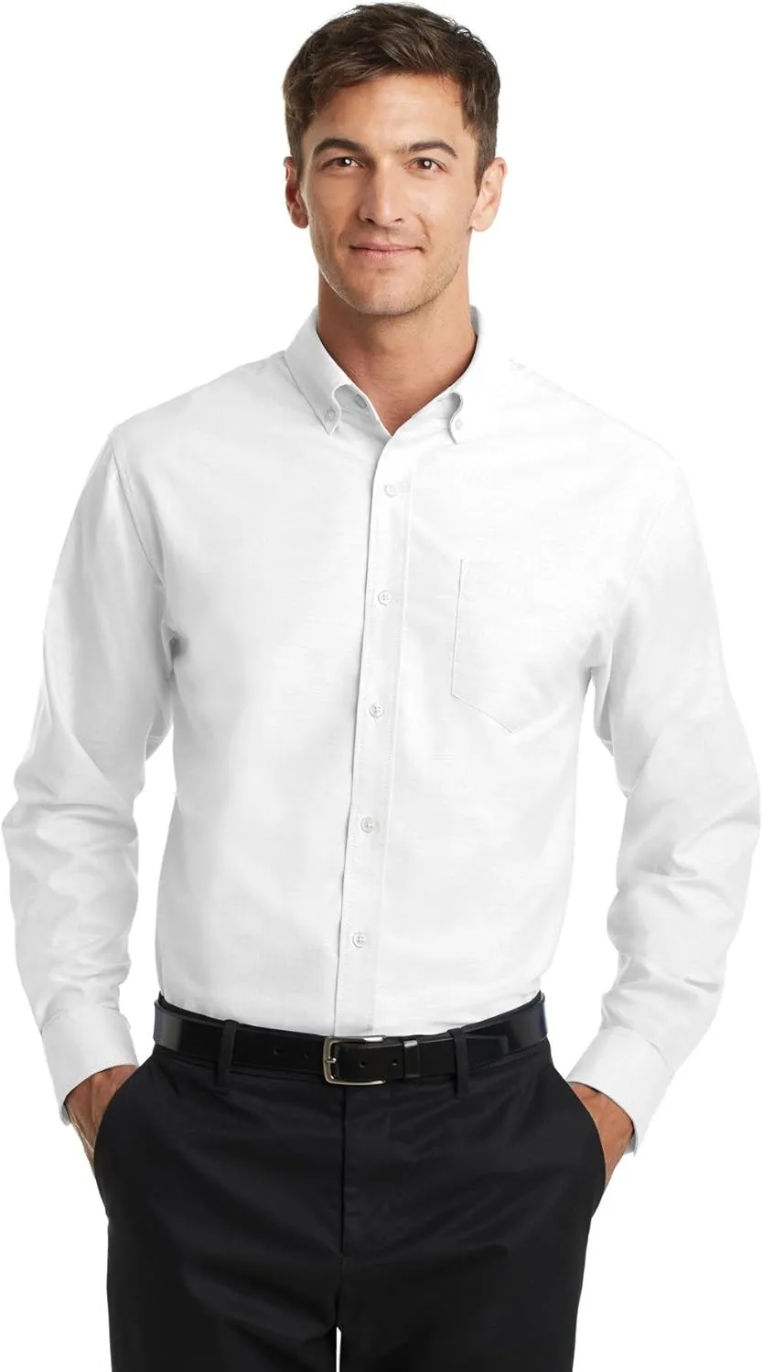 Port Authority Men's Long Sleeve SuperPro Oxford Button-Down Shirt