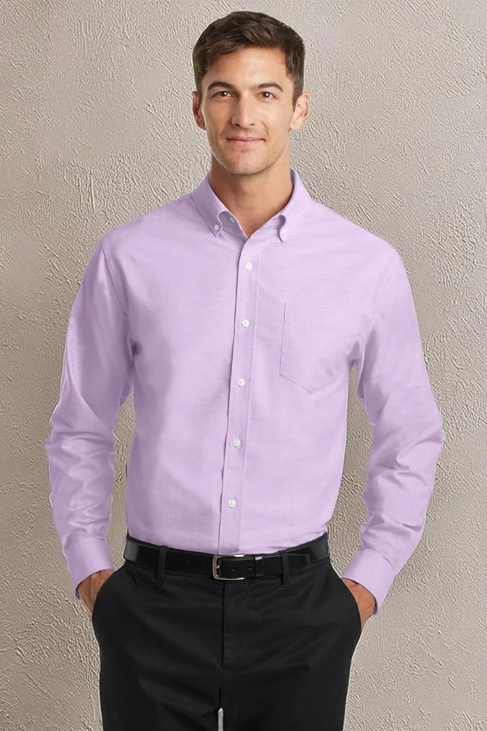 Port Authority Men's Long Sleeve SuperPro Oxford Button-Down Shirt