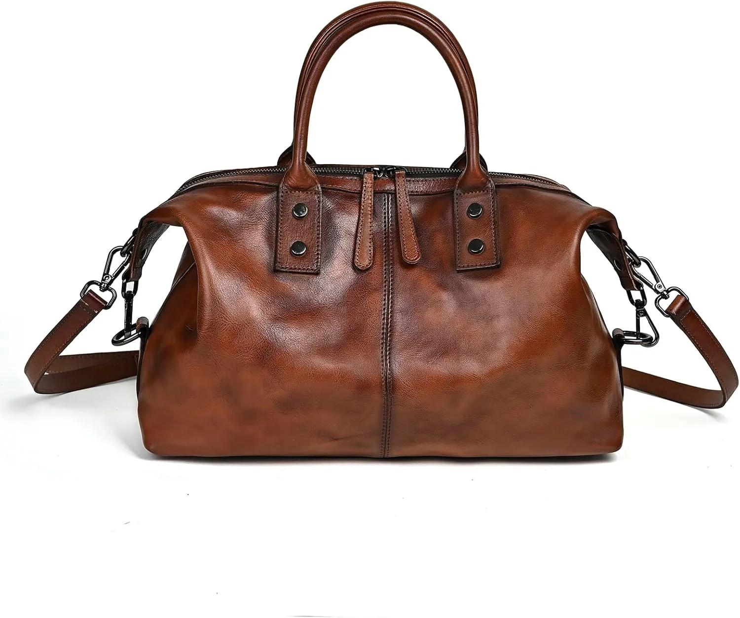 Premium Genuine Leather Crossbody Tote Designer Shoulder Bag With Large Capacity