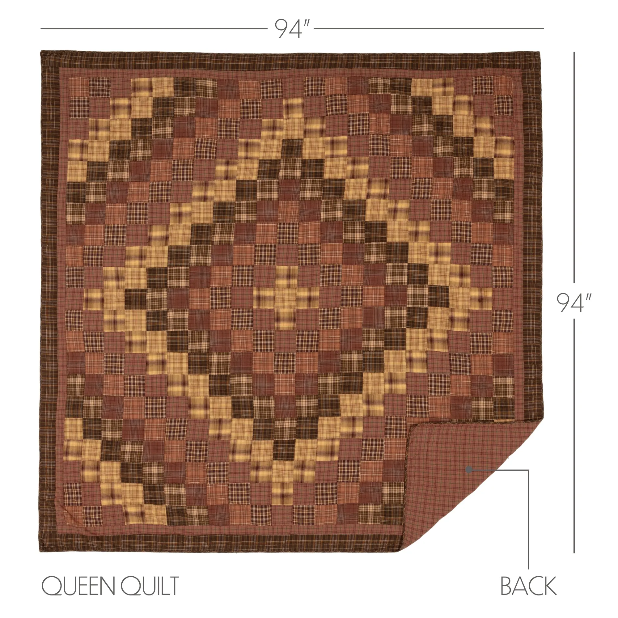 Prescott Queen Quilt 94'' W x 94'' L