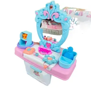 Pretend Play Mini Makeup Dressing Table For Little Princes Makeup Set For Girls