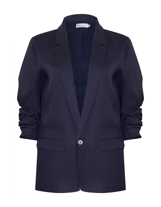 Prevail Jacket Indigo Linen