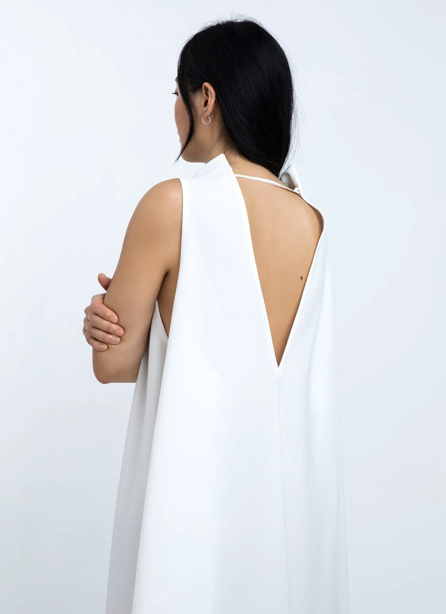 Punica Sleeveless V Back Dress / Size XS - White