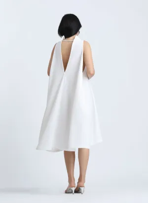 Punica Sleeveless V Back Dress / Size XS - White