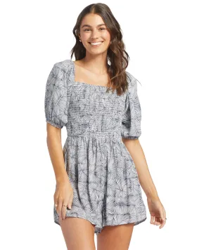 Roxy Barefoot Babe Romper-Mood Indigo Always Wild Big