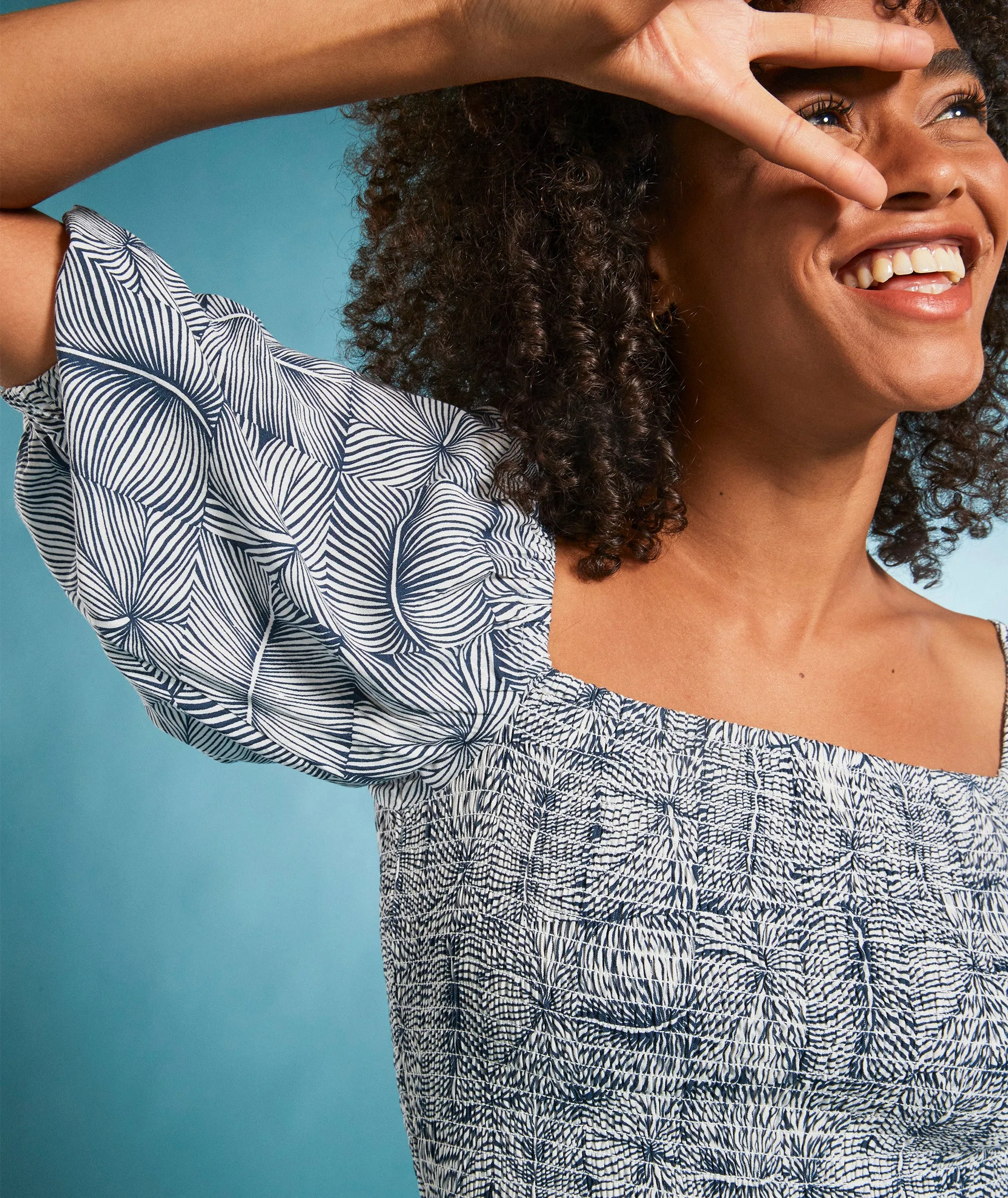 Roxy Barefoot Babe Romper-Mood Indigo Always Wild Big