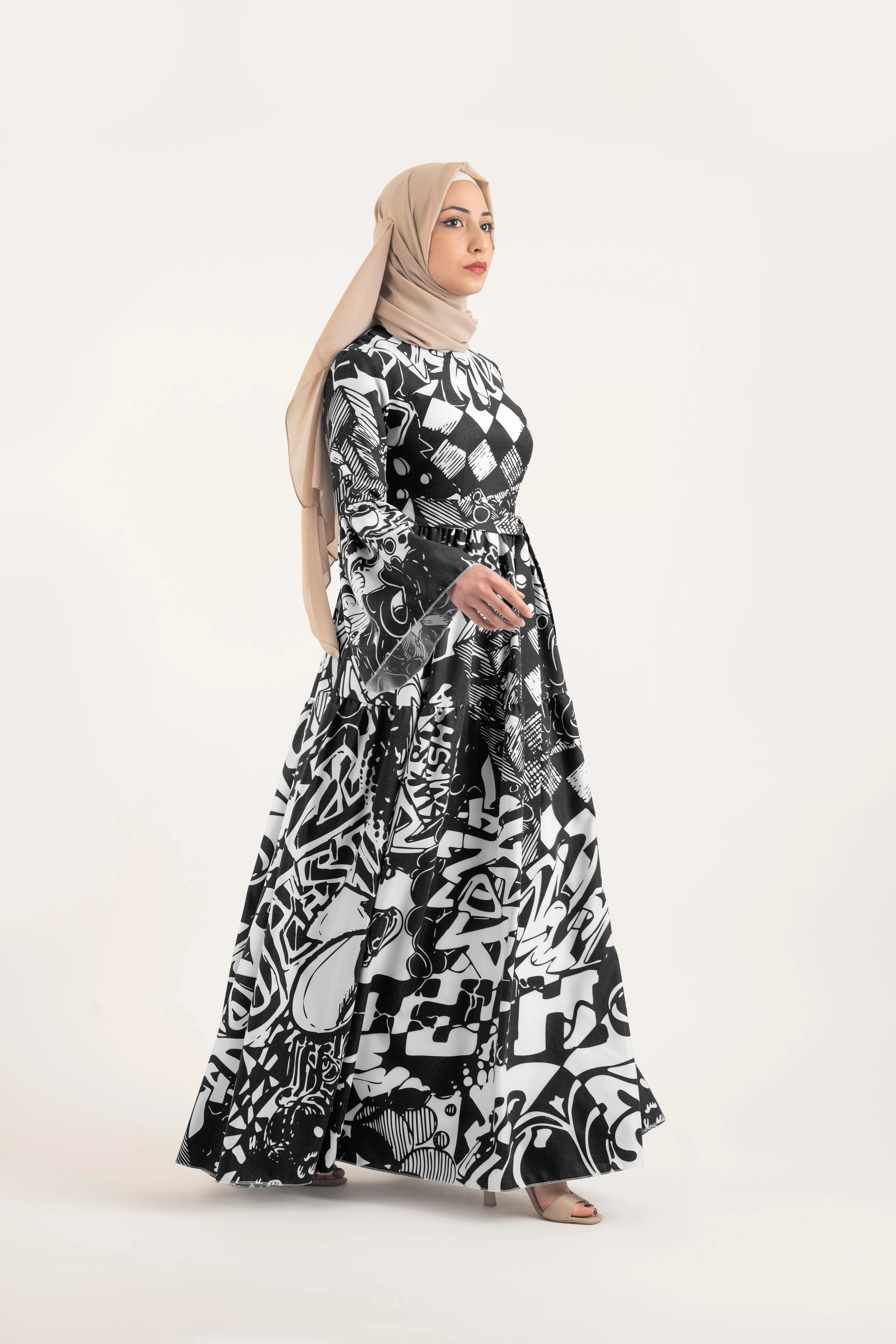 Royal Pattern Dress