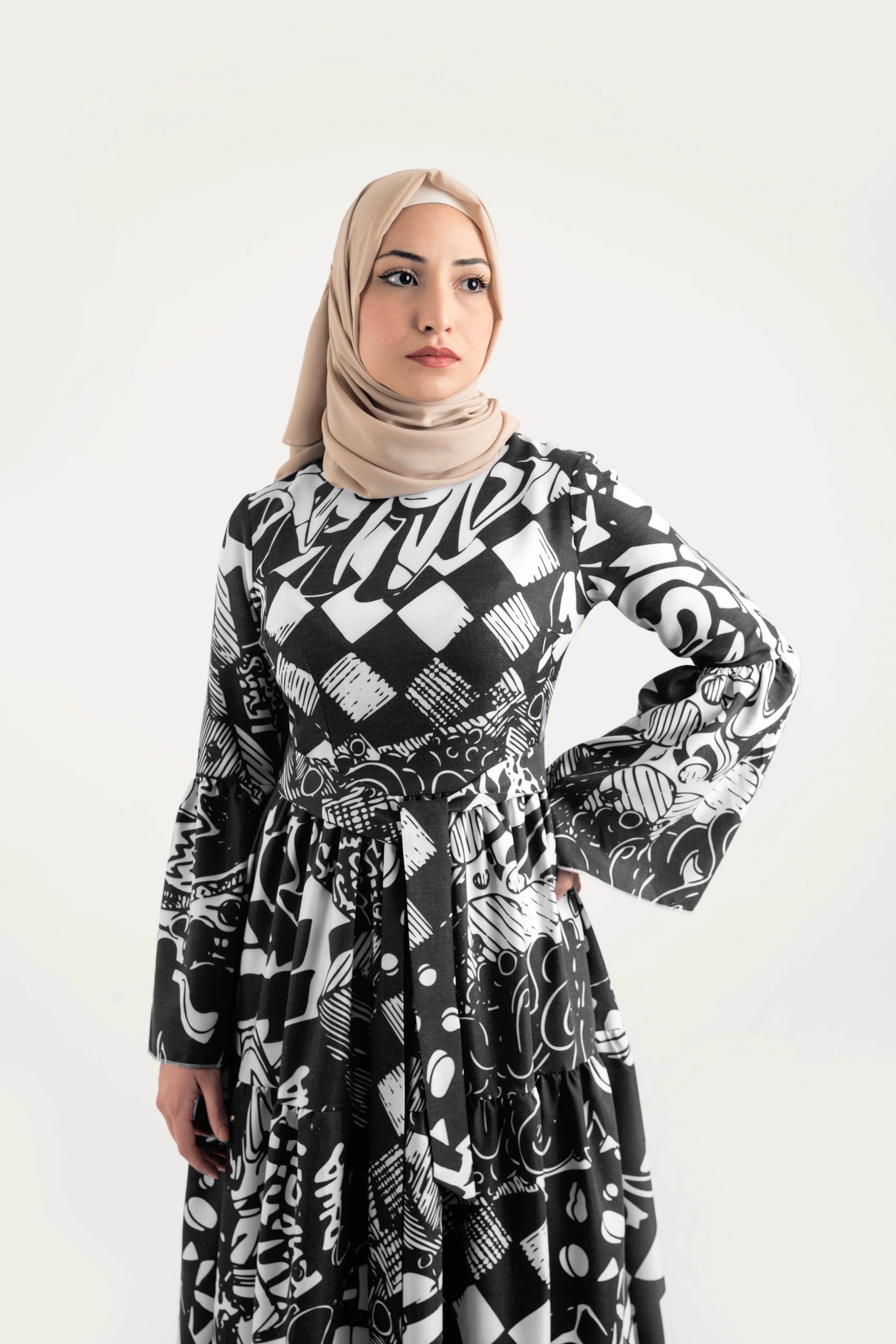 Royal Pattern Dress