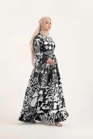 Royal Pattern Dress