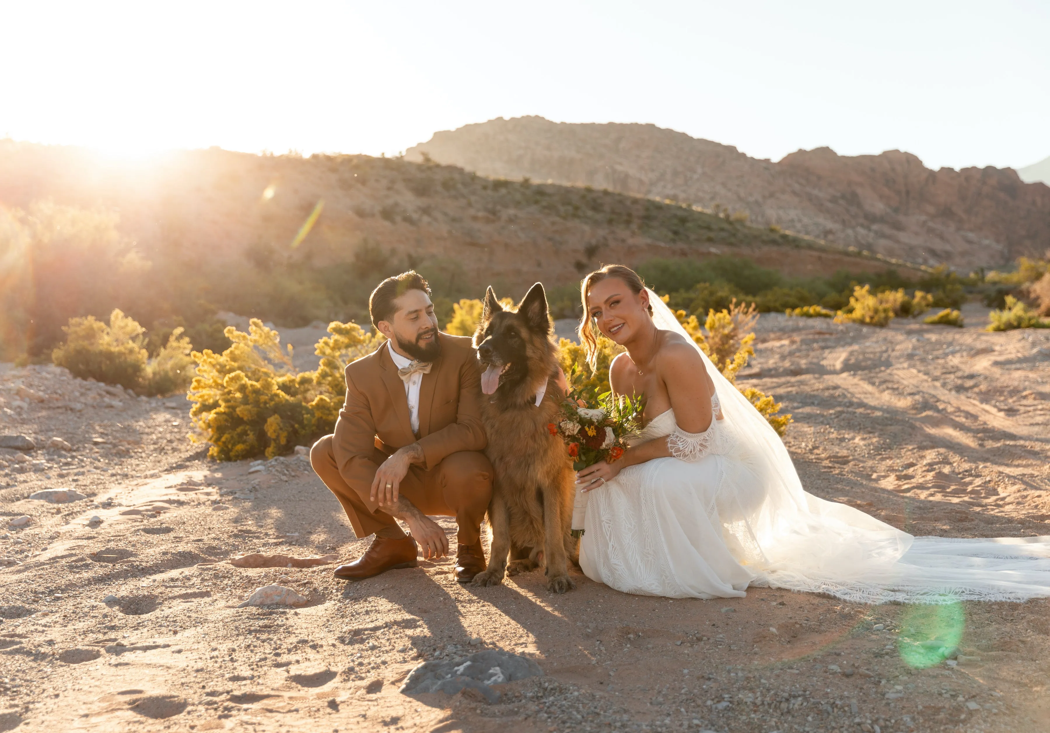 Rustic Terracotta and Emerald Green Botanical Desert Wedding