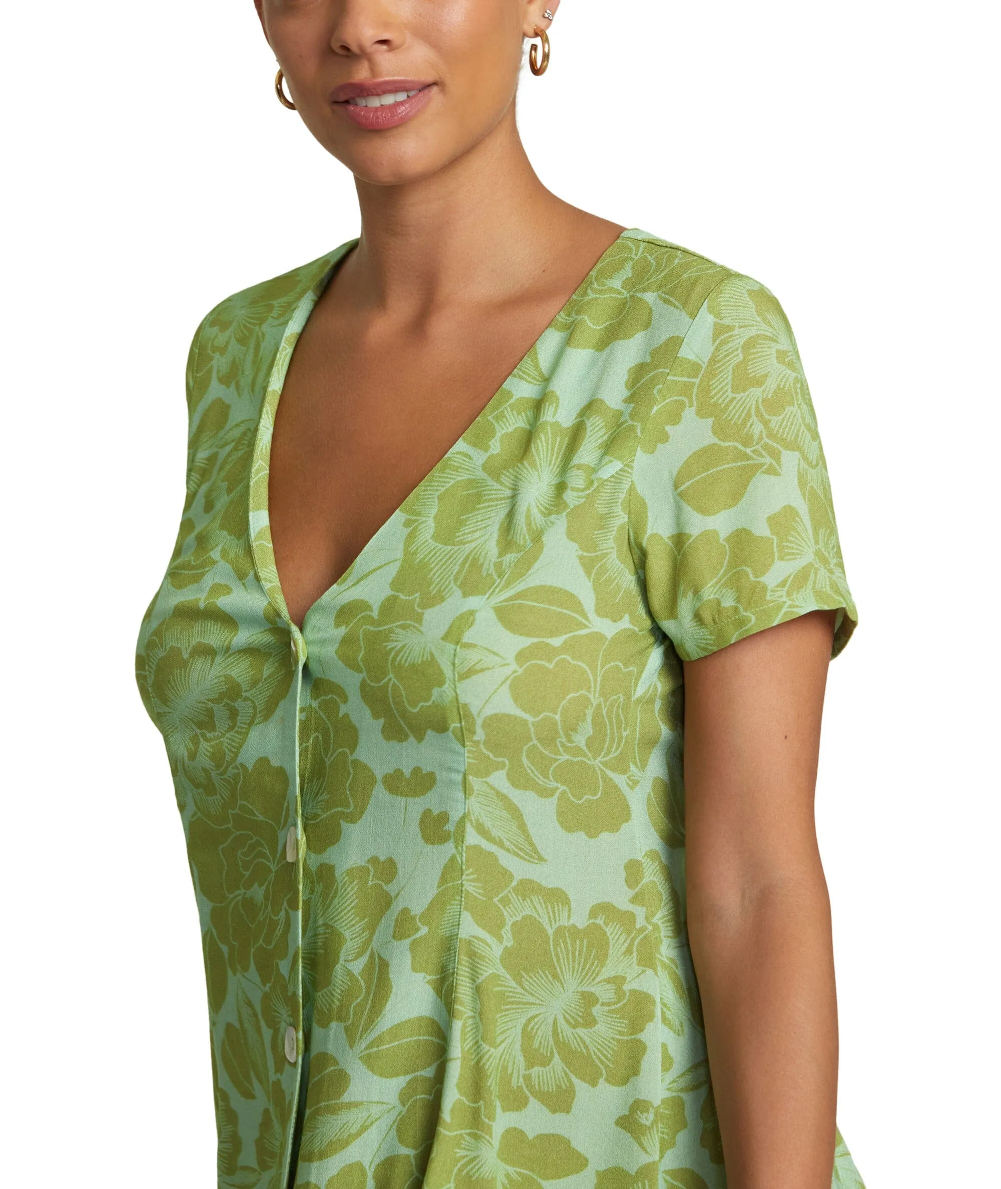 RVCA Women's Understated Mini Dress Shale