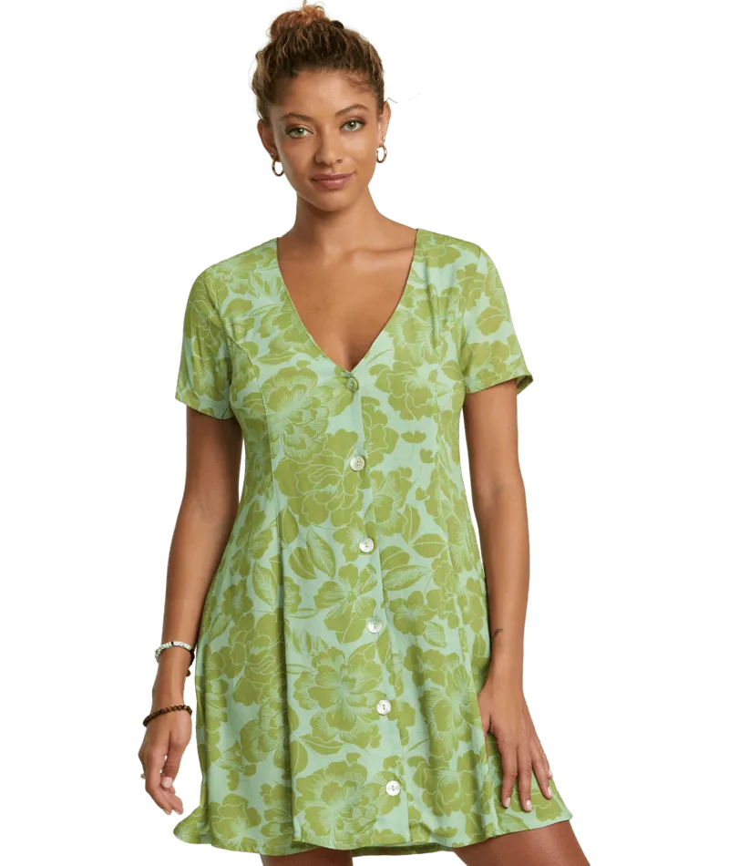 RVCA Women's Understated Mini Dress Shale