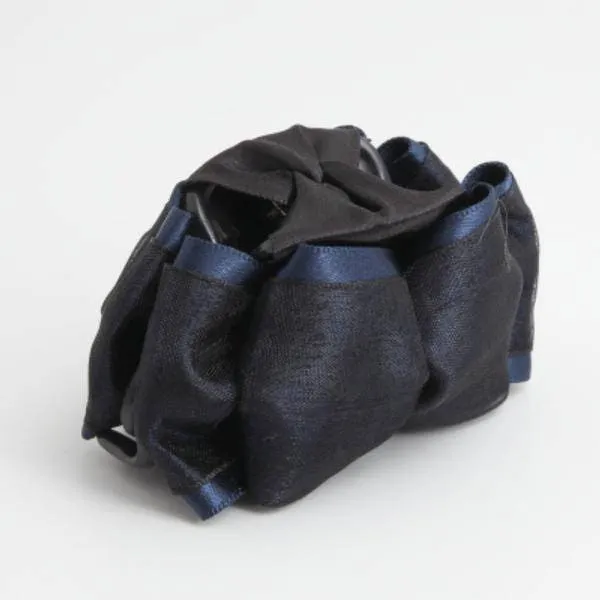 Satin flat Bow Mesh Wrap Flat Style Hair Jaw Claw Clip Women Hair Accessories