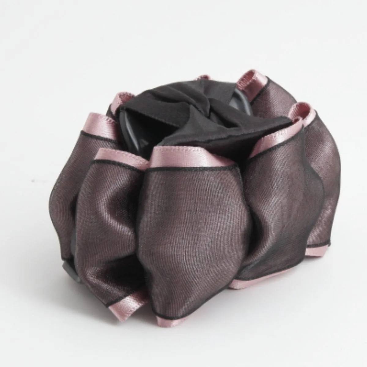 Satin flat Bow Mesh Wrap Flat Style Hair Jaw Claw Clip Women Hair Accessories