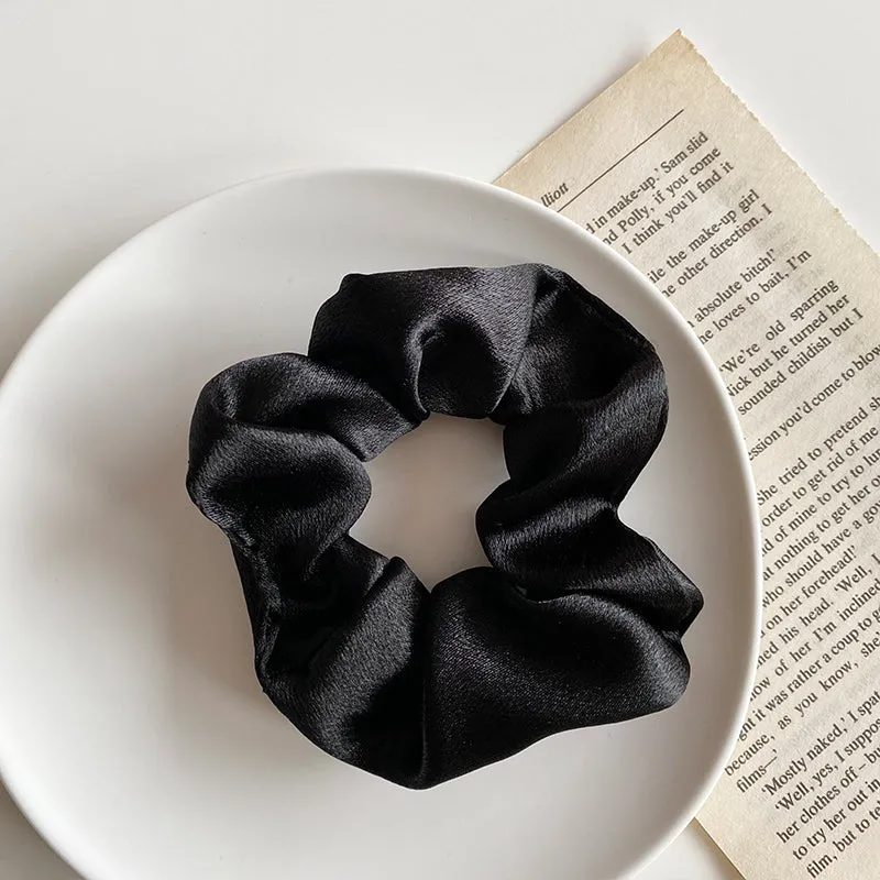 Satin Scrunchie - Black
